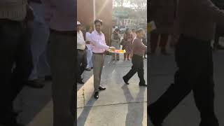 Holi bash at Govt Polytechnic Ambala City by Principal Dr Rajiv Sapra and staff