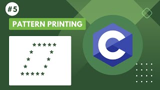 C Programming Tutorial : Hollow Rhombus Star Pattern Printing in C | Learn to Code with Patterns ✨