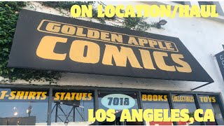 On Location/Haul at Golden Apple Comics in Los Angeles, CA.