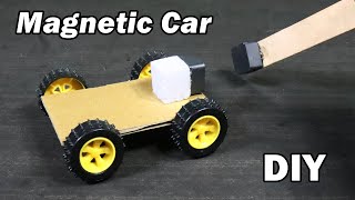 How to Make a Magnet Powered Toy Car | Working Model School Science Project