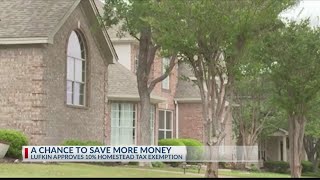 Lufkin City Council approves homestead tax exemption