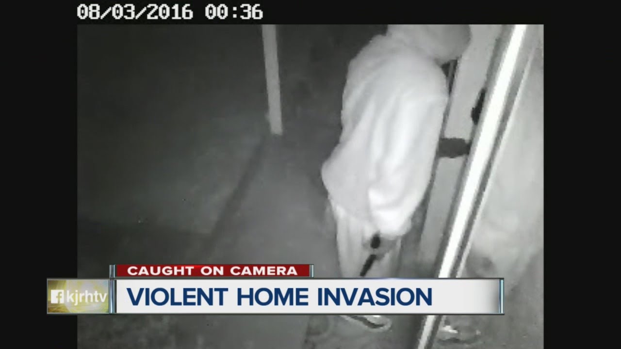 Violent Home Invasion Caught On Camera - YouTube