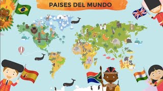 Paises y Banderas del mundo para niños