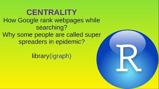 igraph tutorial. Centrality measures. Introduction to igraph in Rstudio. Part 2.
