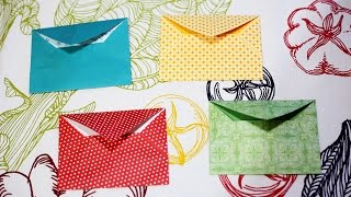 How to make an Origami Envelope - วิธีพับซองจดหมายสวยและทำง่าย - โอริกามิ