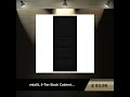 vidaxl 5 tier book cabinet black 80x30x189 cm engineered wood