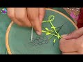 easy embroidery for beginners spring stitch embroidery bullion stitch @v log360