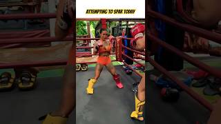 Sassy Striker - Orange Outfit #sparring #muaythai #thaiboxing #martialarts #mma #muaythaiclass