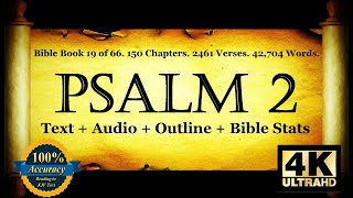 The Book of Psalms | Psalm 2 | Bible Book #19 | The Holy Bible KJV Read Along Audio/Video/Text