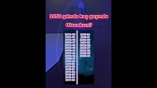 2050 yılında kaç yaşında olacaksın? #keşfet #roblox #2050