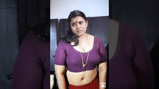 Actress Minu Kurian Looking Sexy in Blouse