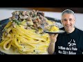 Traditional Italian FETTUCCINE BOSCAIOLA! Nonna tried and asked for the recipe