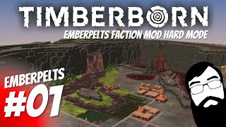 Let's start a new HARD MODE playthrough with the Emberpelts Faction Mod! Timberborn Emberpelts Ep01