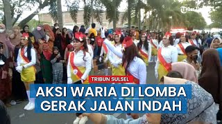 Aksi Waria Pada Lomba Gerak Jalan Indah di Luwu