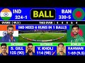 india vs bangladesh champion trophy match score and commentary ind vs ban match highlights 1