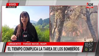 🔥 INCENDIOS FORESTALES EN BARILOCHE: EL TIEMPO COMPLICA LA TAREA DE LOS BOMBEROS