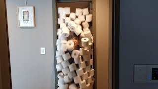 [몰카] 휴지벽에 도전하는 미녀 와이프ㅋㅋㅋㅋ(Toilet Paper wall Challenge)(feat.꼴뚜기왕자)