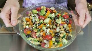 Mediterranean Chickpea Salad - Recipe Tutorial
