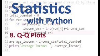 QQ Plots Stats with Python