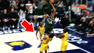 Giannis Antetokounmpo shocks everybody with the most powerful poster dunk on Oshae Brissett 😱🔥