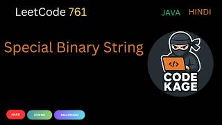 LeetCode 761 | Special Binary String | Recursion | Java