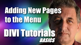 #23 DIVI Theme Tutorial for Beginners -  Adding New Pages to the Menu using DIVI