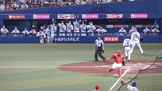 岡林のタイムリーで大瀬良から3点目を奪った瞬間の中日ベンチ（2022年7月8日）