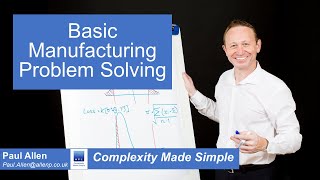 Basic Manufacturing Problem solving...Using 6 Sigma