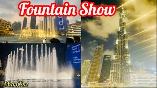 The World's Tallest Fountain Show | Dubai Fountain Show at Burj Khalifa | Dubai Mall @MarsOne41