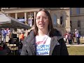 giffords rally draws hundreds counter protest on capitol lawn