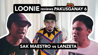 Loonie  Break It Down Rap Battle Review E41  Pakusganay 6 Sak Maestro Vs Lanzeta