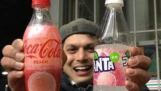 Peach Coca-Cola vs Peach Fanta | Japanese Soda Battle