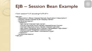Sec 1.10. EJB Session Bean example
