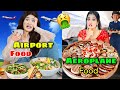 *AIRPORT* Food VS *AEROPLANE* Food ✈️ *Worst* Food Ever 🤮 Nilanjana Dhar