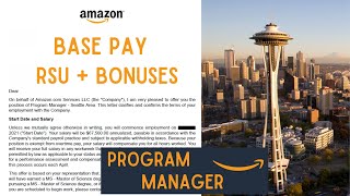 Amazon Program Manager Offer Letter L4 Salary Breakdown