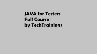 Core Java for Testers | Session 18 | Learn Java for Automation Testing (Selenium Ready)