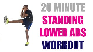 Standing Lower Abs Workout No Jumping/ 20 Minute Standing Abs Workout