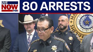 80 arrests made in Harris County, TX warrant roundup