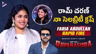 Faria Abdullah Rapid Fire Interview | Faria Abdullah Reveals Celebrity Crush | Ravanasura Movie