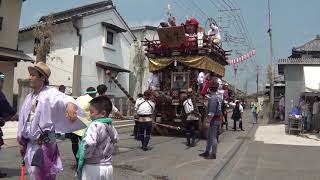 あやめ二丁目の山車 御仮殿参拝へ　令和元年度潮来祇園祭禮 初日　00035