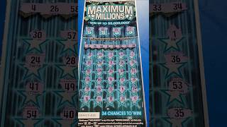 WIN! ON $20 MAXIMUM MILLIONS SCRATCHER! #shorts #californiascratchers #calottery #gamble #scratchers