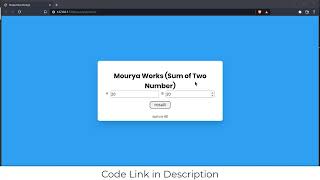 Sum of Two number | Javascript Dom Exercise 1