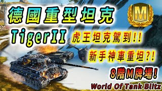 TigerII 德國重型坦克｜虎王坦克駕到! 新手神車重坦?!｜4220 總傷害｜4 Kill｜8階 M牌重播｜育空｜M Rank Replay｜World of Tank Blitz 戰車世界閃擊戰