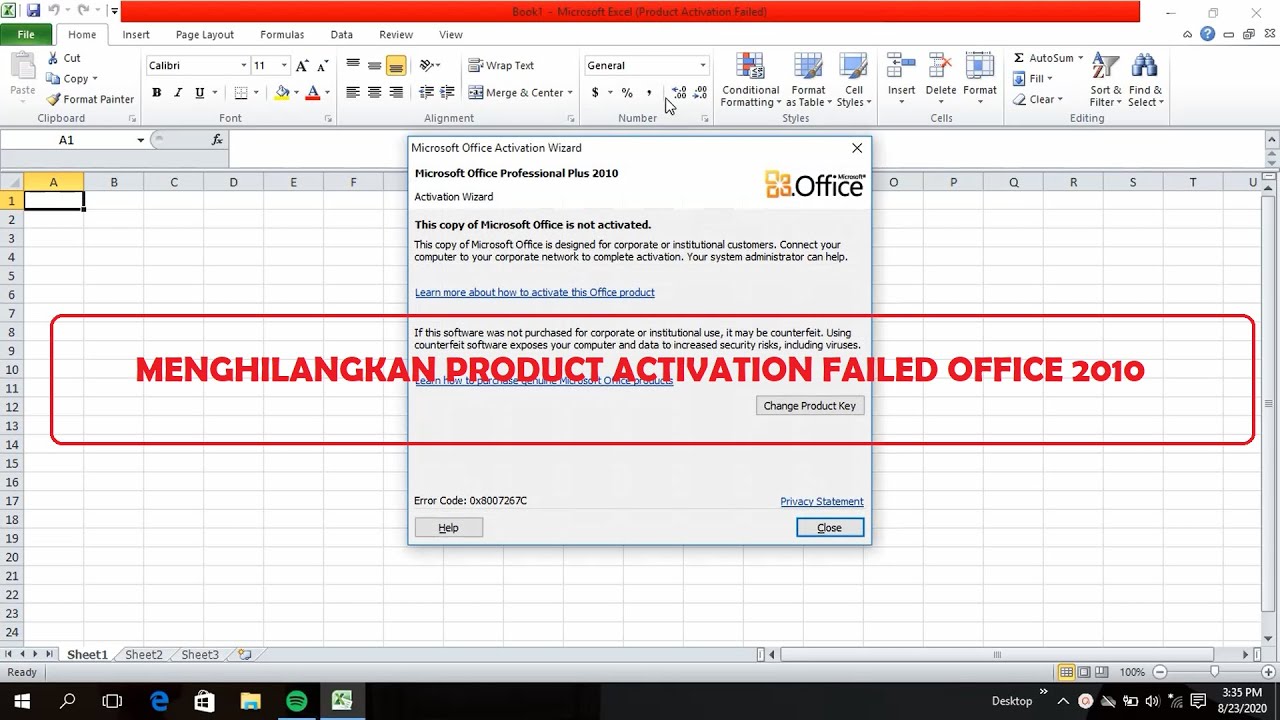 Cara Menghilangkan PRODUCT ACTIVATION FAILED Pada Microsoft Office ...