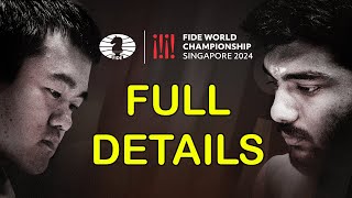 World Chess Championship 2024 - FULL DETAILS | Gukesh vs Ding Liren | FIDE | Singapore