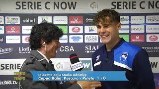 Pescara - Pineto 1-0, Vergani: “Ora sto bene, inizia la mia stagione”