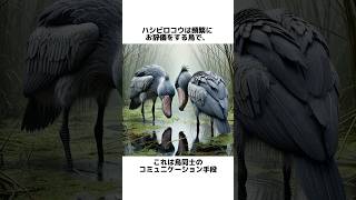 【不動鳥王】動かなすぎるハシビロコウの雑学#雑学 #動物 #かわいい動物 #面白い雑学  #ハシビロコウ #ハシビロコウの雑学  #不動鳥王 ・VOICEVOX：青山龍星