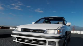 Stock Subaru Legacy RS (1990) - 1 Mile Drag Time.