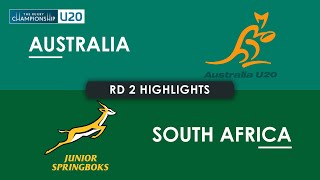 HIGHLIGHTS | AUSTRALIA v SOUTH AFRICA | The Rugby Championship U20 2024 | Round