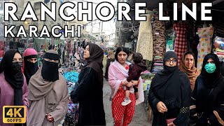 Ranchore Line Market Karachi - Walking Tourist 4K